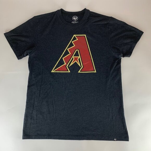 Arizona Diamondbacks MLB Charcoal Gray 47 Brand Short Sleeve Shirt Mens Large - Picture 1 of 5